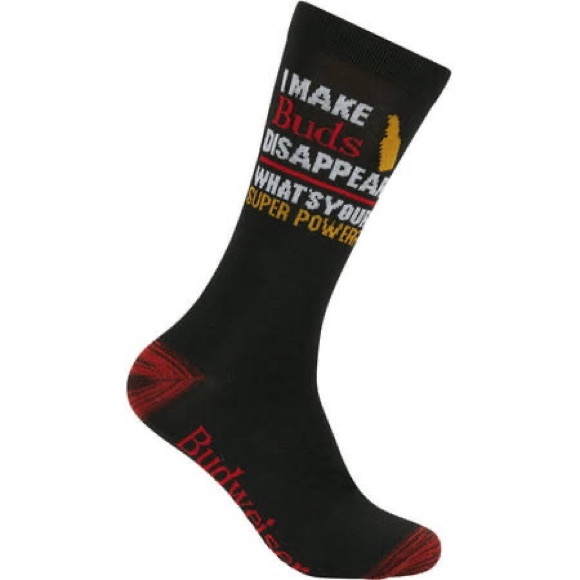 Men’s Budweiser Beer Novelty Crew Socks 3-Piece Set - Picture 9 of 9